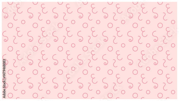 Fototapeta Doodle shapes seamless pattern on light colors