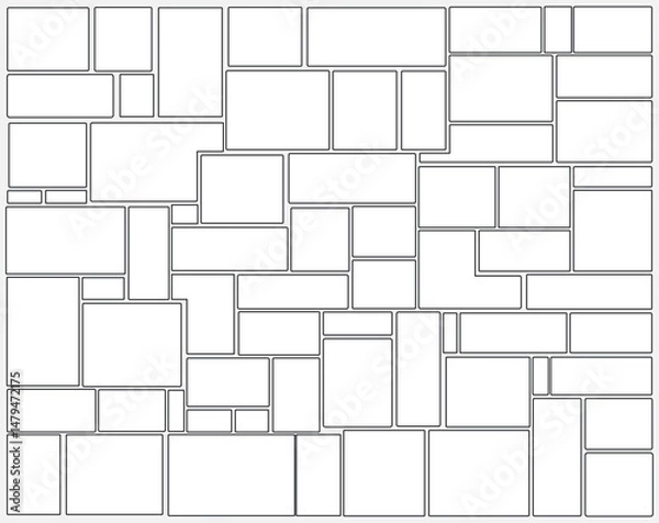Fototapeta Fantasy Brick Wall Texture Seamless EPS Vector Background
This high-resolution EPS fantasy wall design features a seamless brick texture with a blend of ancient stone and retro architectural elements