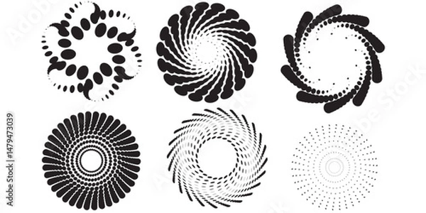 Fototapeta Halftone gradient. Dotted gradient, smooth dots spraying and halftones dot background seamless modern.eps 10