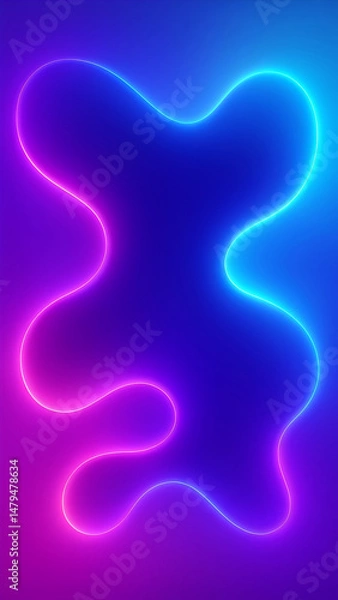 Fototapeta Smooth gradient background mixed purple cyan and red