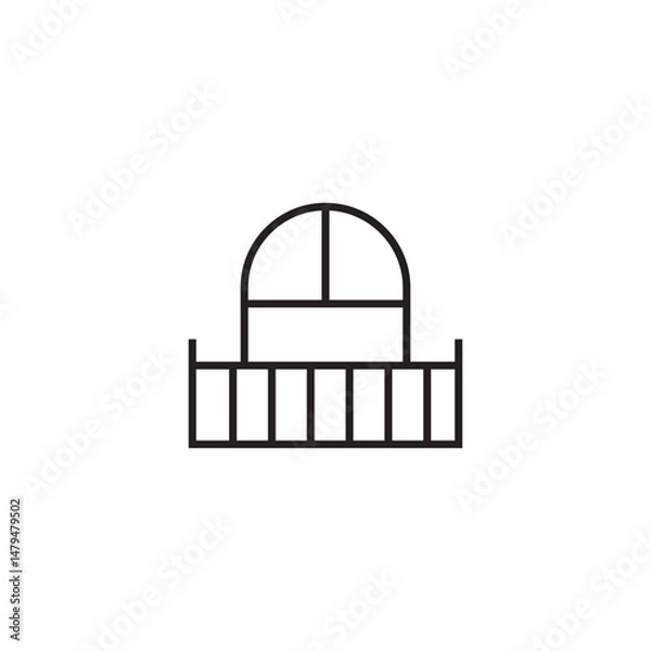 Fototapeta balcony icon