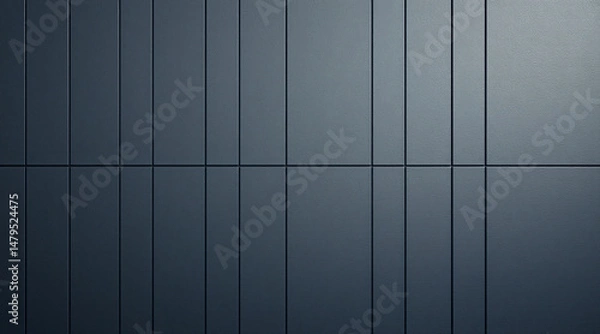 Fototapeta Abstract Grey Wall Panels with Sleek Lines and Textured Surface for Modern Design