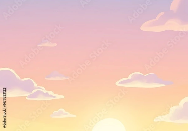 Fototapeta Pastel Dawn's Embrace