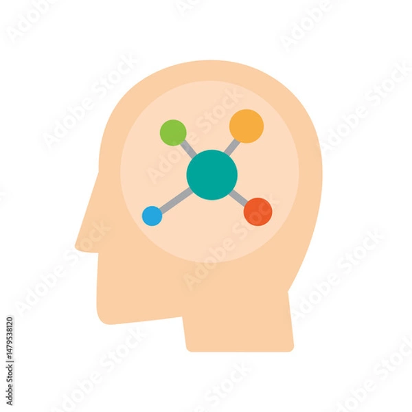 Fototapeta Brain Network Connection