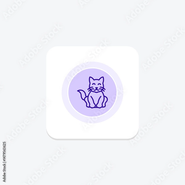 Fototapeta Persian Cat, vector, pixel perfect, illustrator file