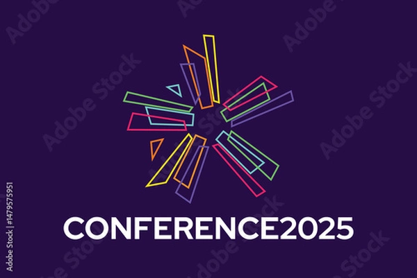 Obraz Vibrant Conference Logo Template