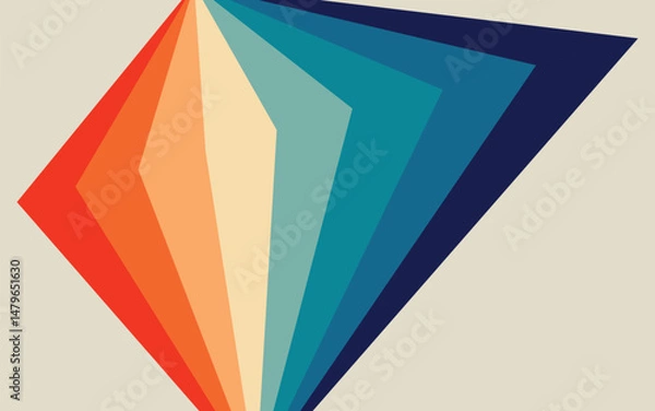 Fototapeta abstract background with colorful triangles