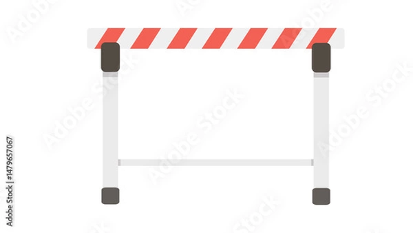 Fototapeta Simple yet striking hurdle design perfect for your athletic projects a vibrant graphic element