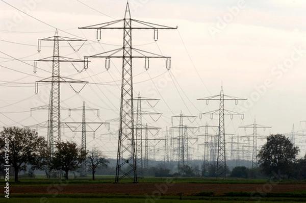 Obraz Energie Stromleitungen