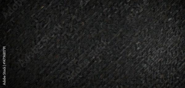Obraz Deep black carbon fiber pattern, digitally rendered  Abstract vector background ,  strength,  concept,  element