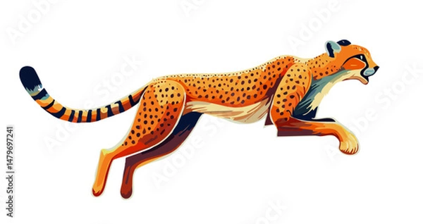 Fototapeta A running Cheetah 