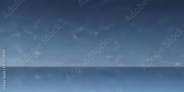 Fototapeta Serene navy to sky blue gradient, smooth texture,  smooth,  brochure,  photography