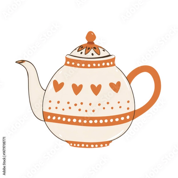 Obraz teapot isolated on white background