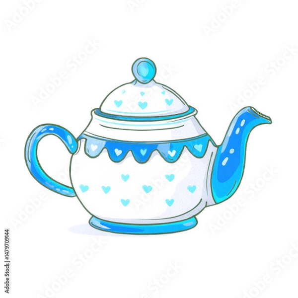 Obraz teapot isolated on white background