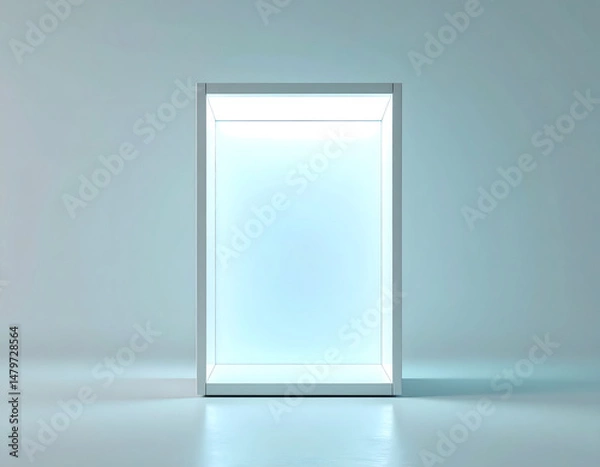 Fototapeta Modern Illuminated Display Case Design