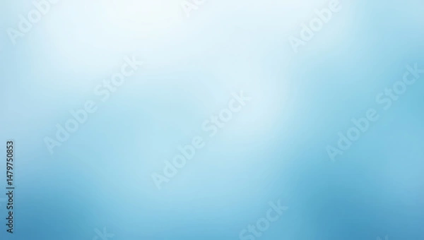 Fototapeta Soft blue gradient background abstract blend of sky color for digital designs