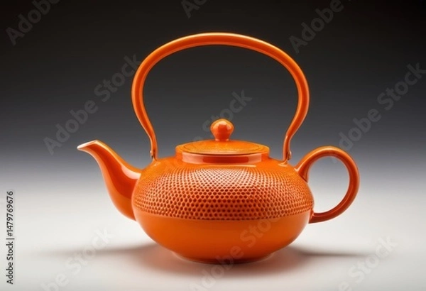 Fototapeta The table has a teapot with a handle