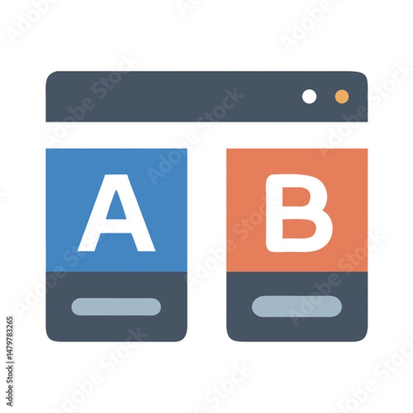 Fototapeta A/B Testing Icon