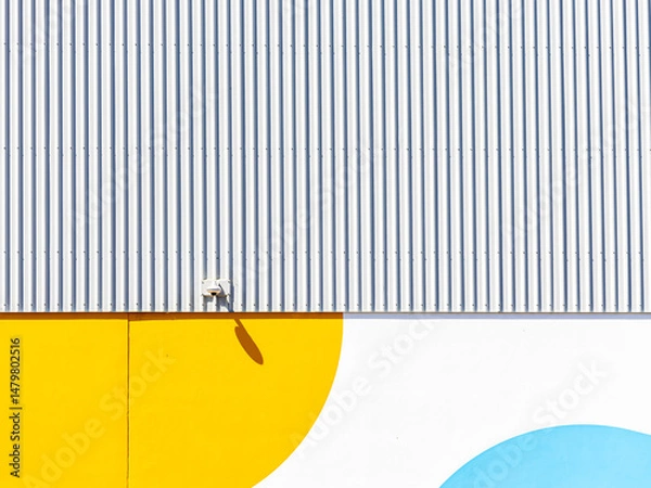 Fototapeta abstract wall texture background on day noon light