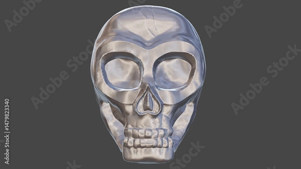 Obraz Calavera de plata (No IA)