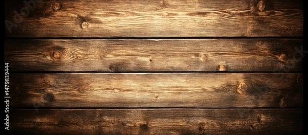 Fototapeta Rustic wood planks, horizontal grain