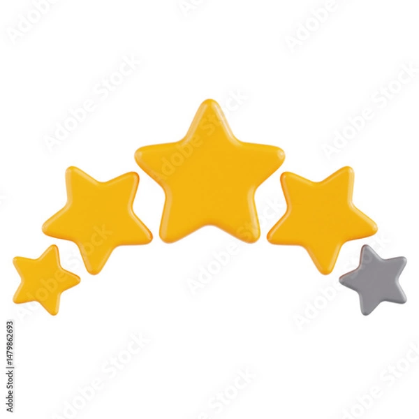 Obraz Ratings 3D Ilustration