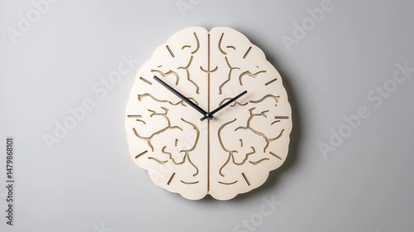 Obraz Humana brain as a clock