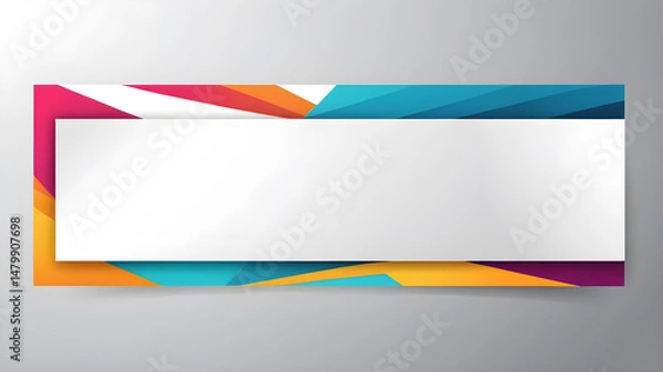 Fototapeta abstract web banner design template. Banner - Design Element