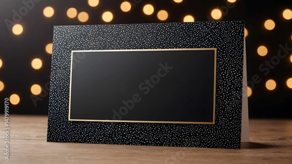 Fototapeta Template frame design for greeting card. Invitation card template suitable for wedding, greeting, banner, cover. invitation card template design.