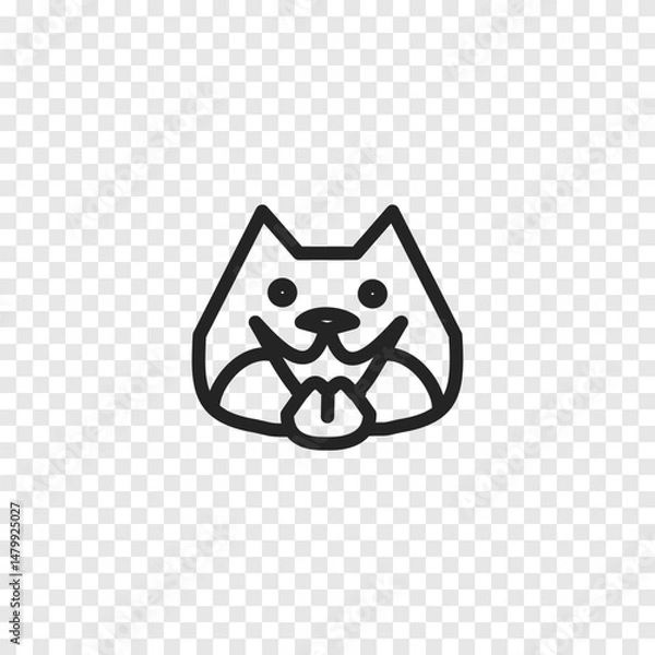 Obraz Dog icon. Vector illustration.