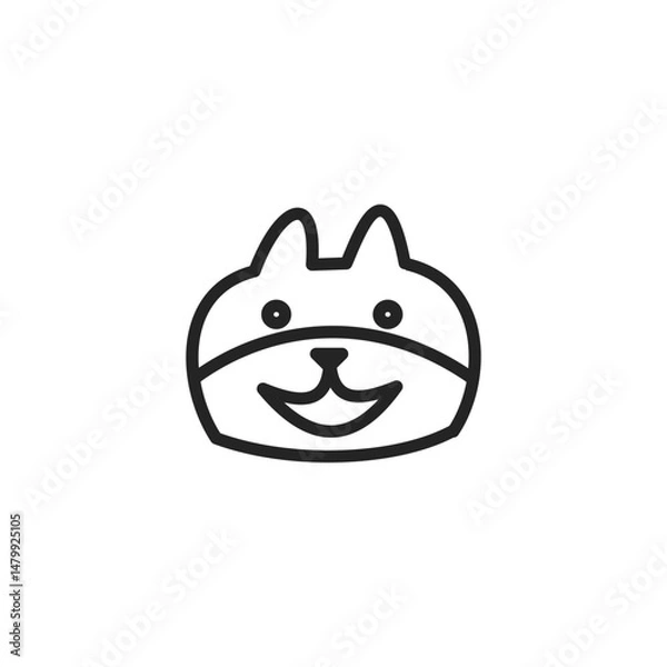 Obraz Dog icon. Vector illustration.