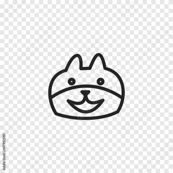 Obraz Dog icon. Vector illustration.