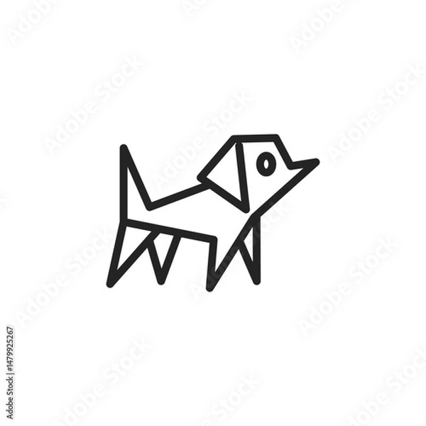 Obraz Dog icon. Vector illustration.