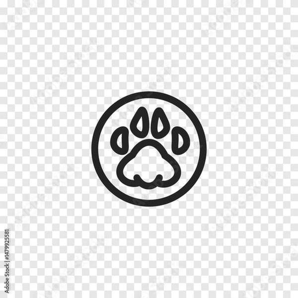 Obraz Dog icon. Vector illustration.