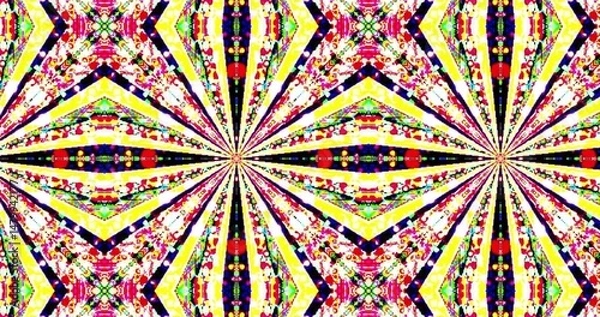 Obraz bright kaleidoscope pattern, abstract geometric design