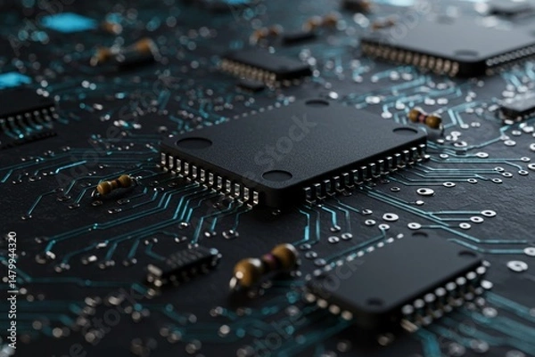 Fototapeta electronic circuit board