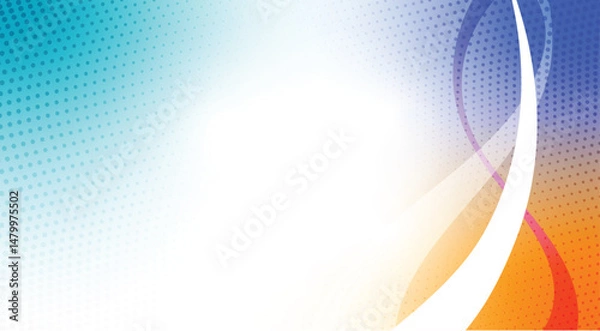 Fototapeta abstract background with halftone