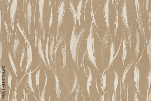 Obraz Minimal beige and white acrylic texture soft abstract hand painted background for modern design