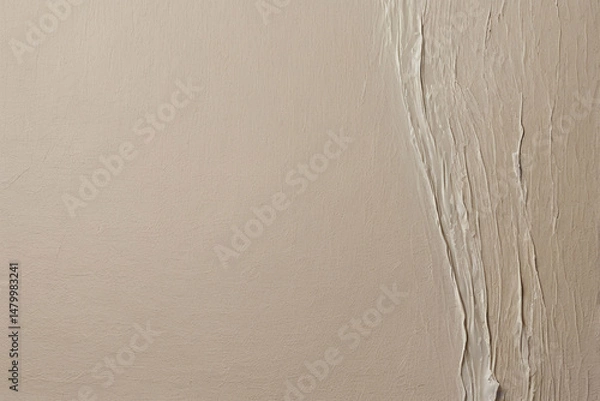 Obraz Minimal beige and white acrylic texture soft abstract hand painted background for modern design