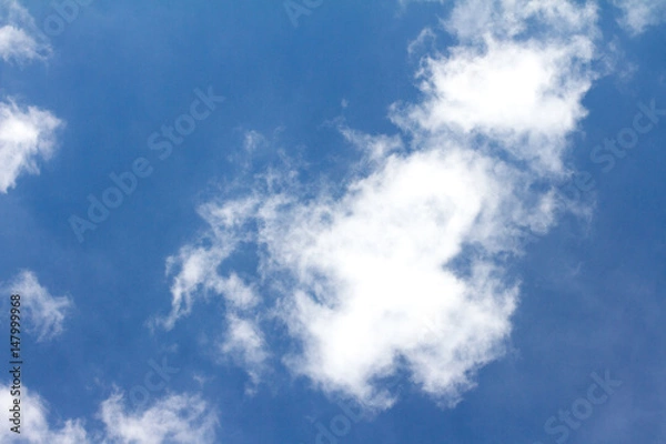 Obraz Blue sky with the cloud background