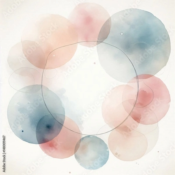Obraz Abstract watercolor background. Watercolor texture. Vector illustration for your design.