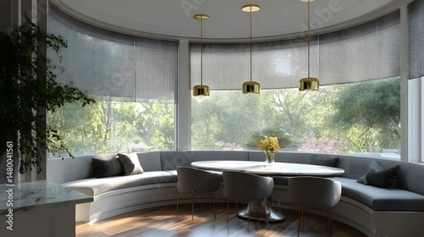 Obraz Floating Breakfast Nook by Bay Window