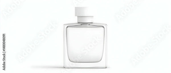 Obraz White Empty Perfume Bottle Mockup