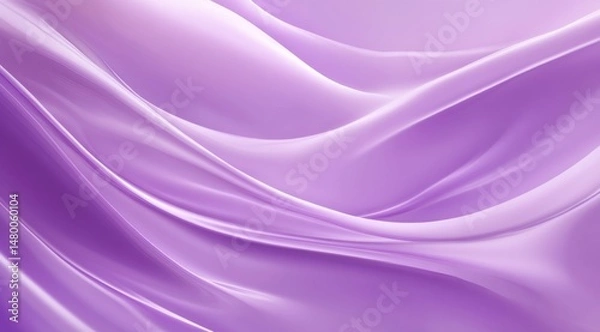 Obraz A soft purple background with gentle curves and waves, creating an elegant atmosphere
