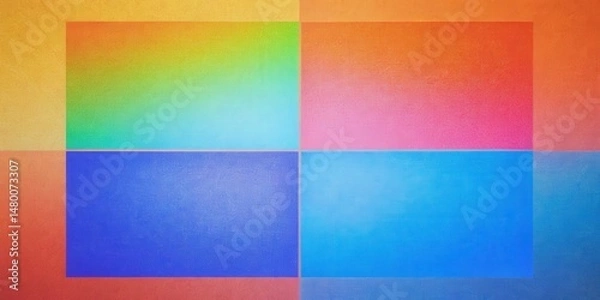 Obraz Abstract Gradient Colors with Geometric Shapes and Textured Background