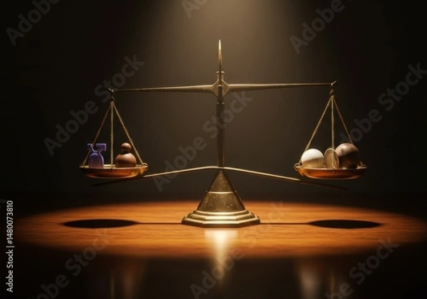 Obraz Justice and Equality Balance Concept
