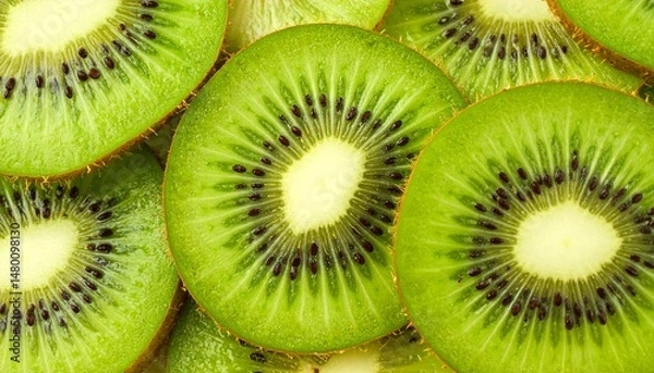Fototapeta 輪切りのキウイフルーツ
