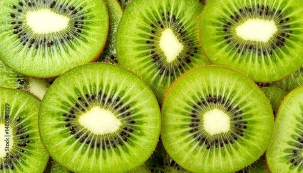 Fototapeta 輪切りのキウイフルーツ