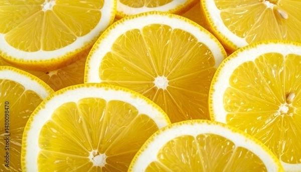 Fototapeta 輪切りのレモン