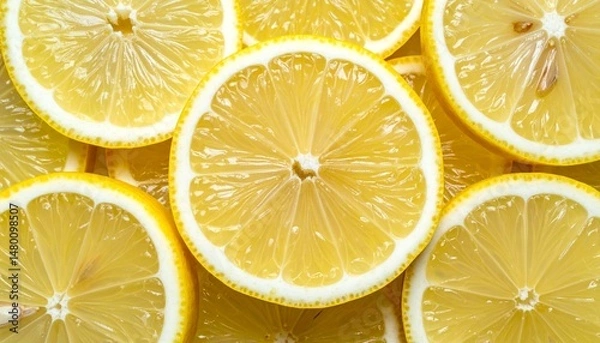 Fototapeta 輪切りのレモン
